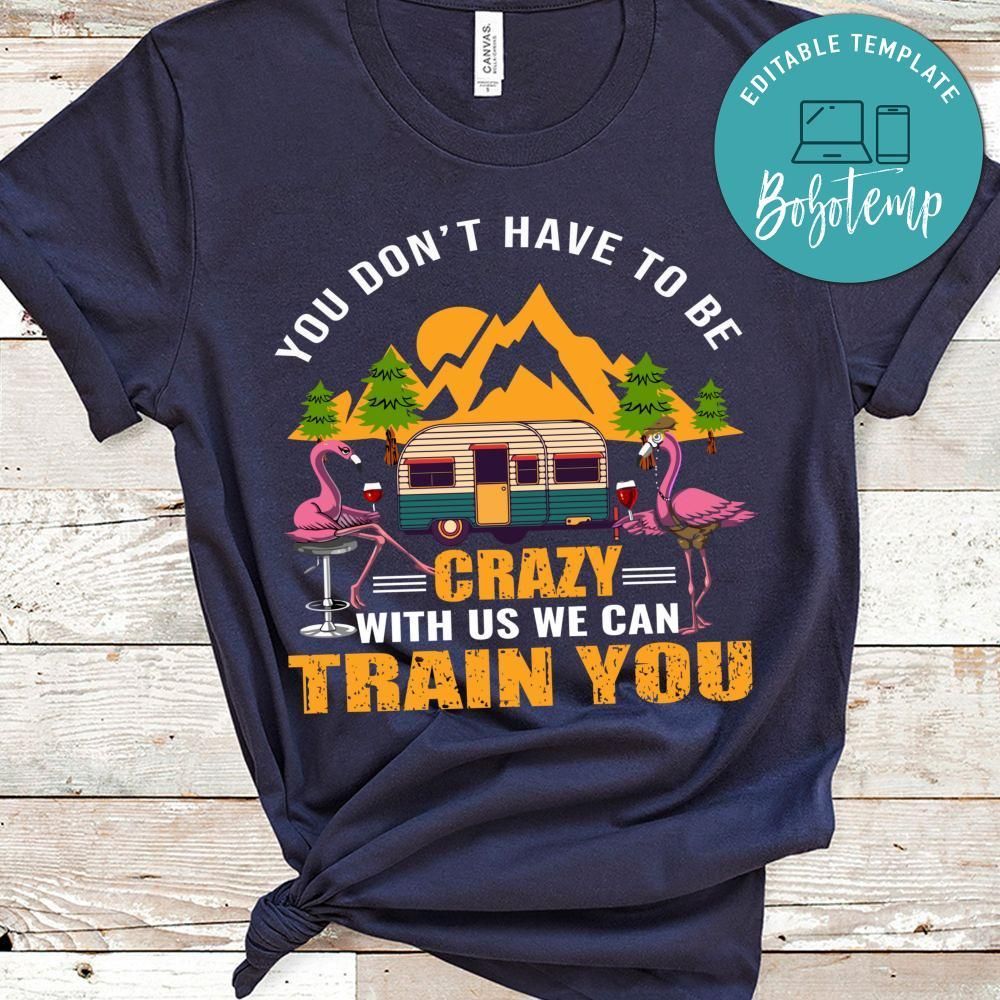 Don't Have To Be Crazy With Us We Can Train You Shirt