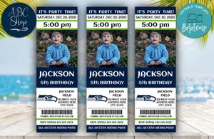 Printable Seattle Seahawks Birthday Ticket With Photo Invitation Instant Download