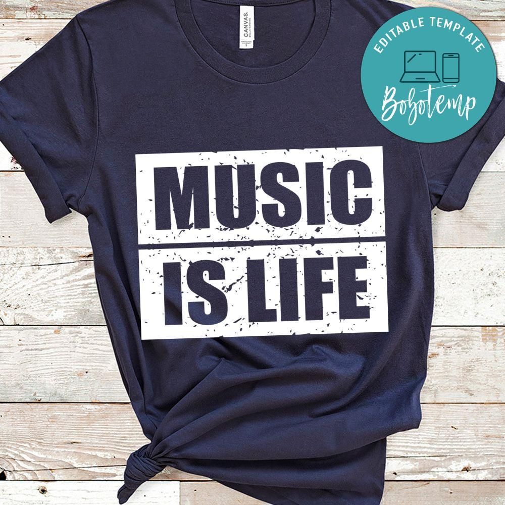 Music Is Life Shirt