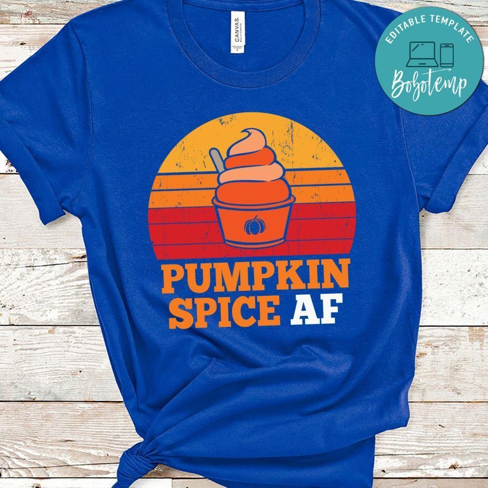 Pumpkin Spice Af Funny Halloween Vintage Shirt