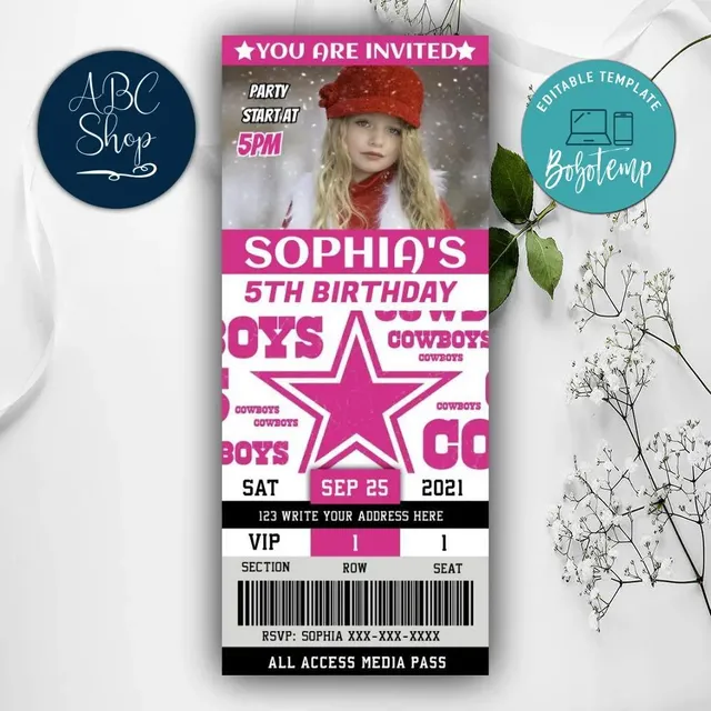 dallas-cowboys-pink-invitation-ticket-instant-download-bobotemp