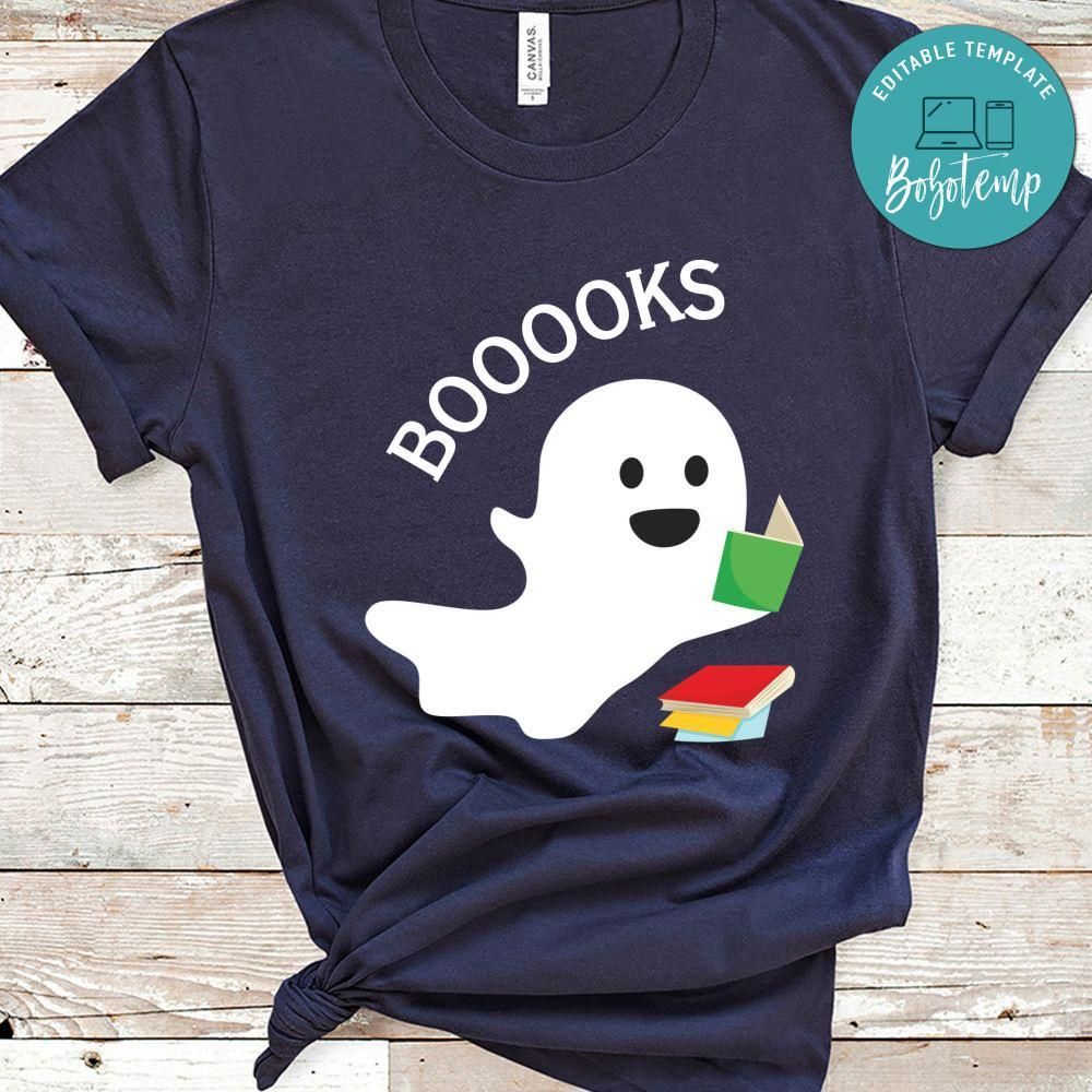 Ghost Books Halloween Shirt