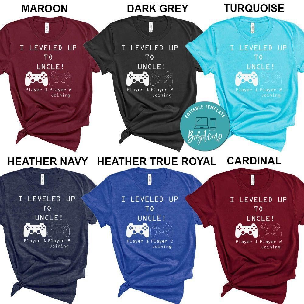 I Leveled Up to Uncle New Uncle Gaming Shirt