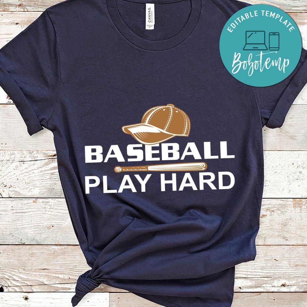 Baseball Play Hard Shirt