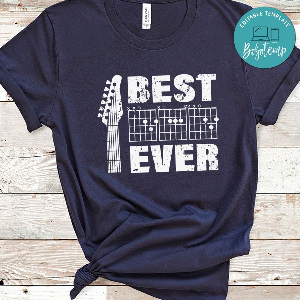 Best Dad Ever Music Dad Father's Day Shirt
