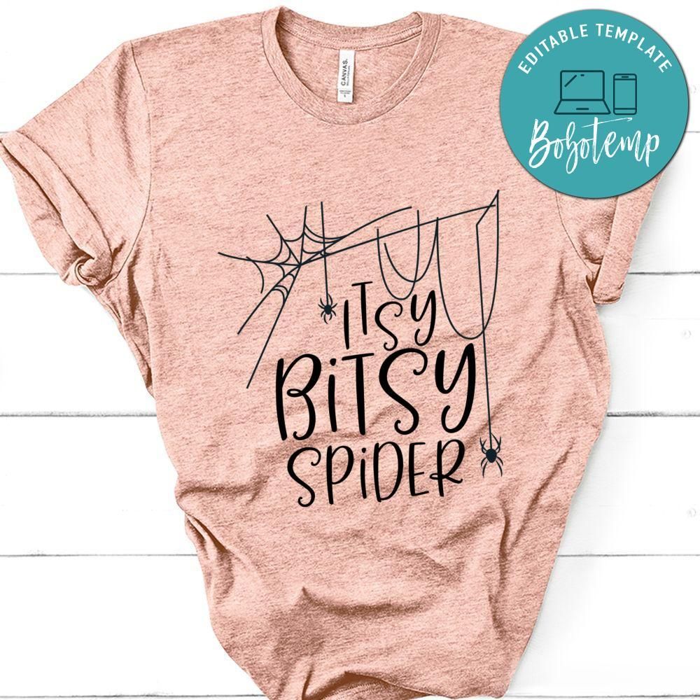Itsy Bitsy Spider Halloween Shirt