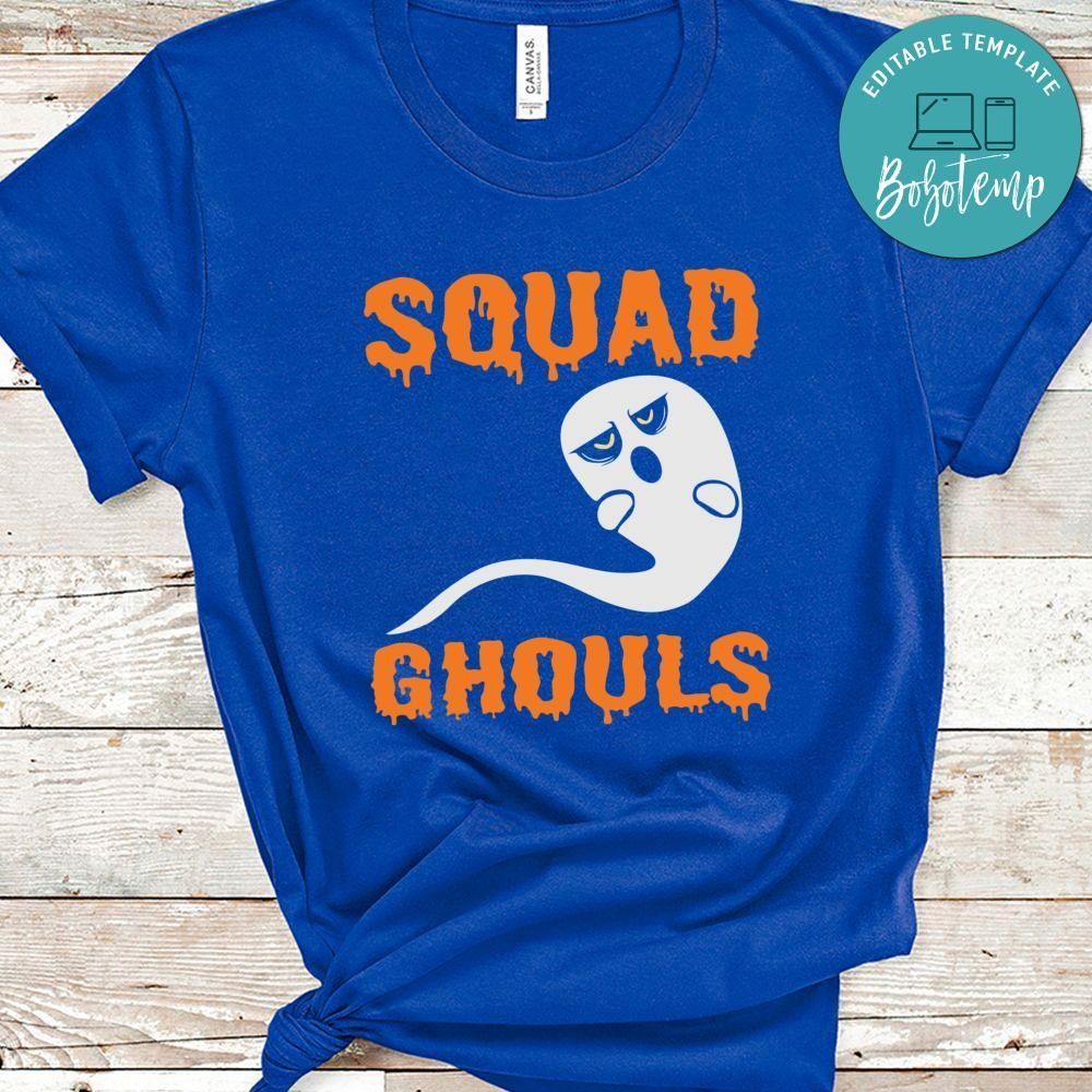 Squad Ghouls Funny Ghost Halloween Shirt