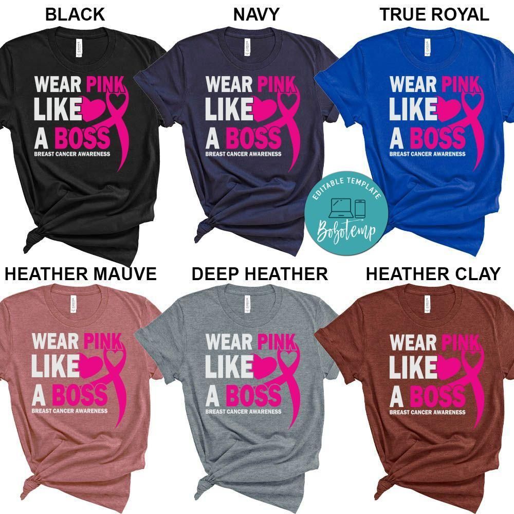 Wear Pink Like a Boss Breast Cancer Shirt
