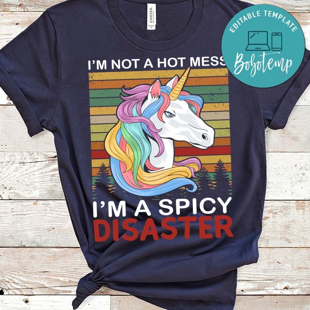 I'm A Spicy Disaster Unicorn Shirt