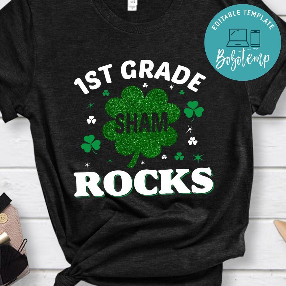1st Grade Sham Rocks Shirt | Bobotemp