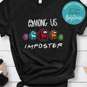 Imposter Among Us PNG file template