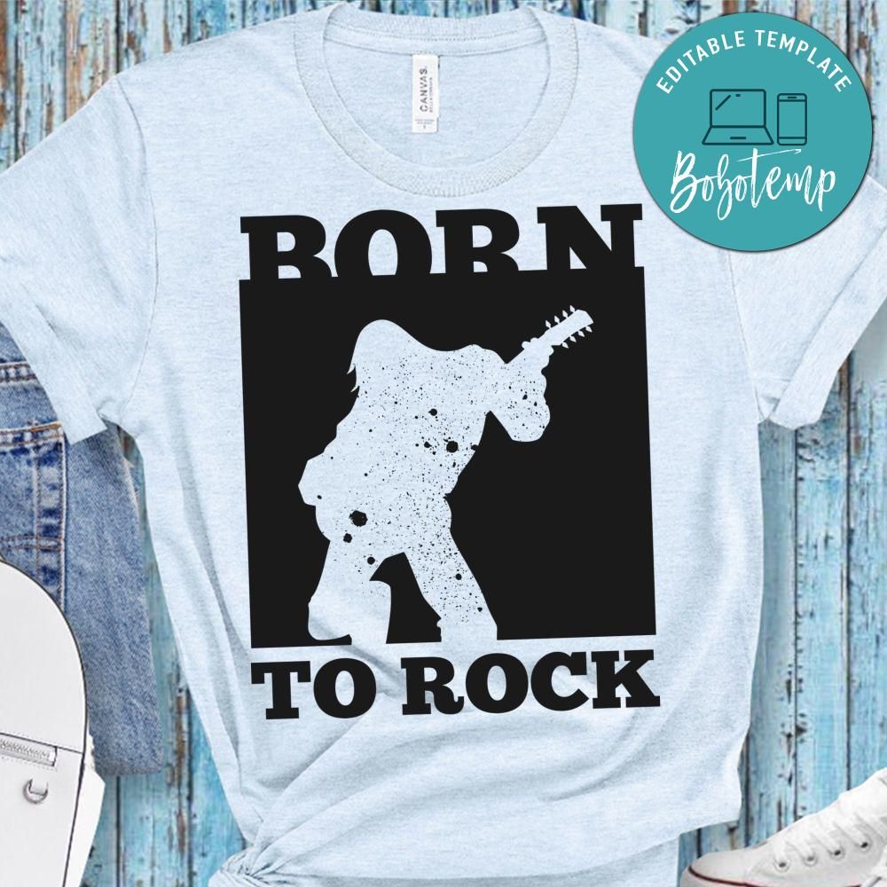 Born To Rock Baby T-Shirt - Rocker Shirt Für Jungen & Mädchen 100% Baumwolle 6-24 Monate