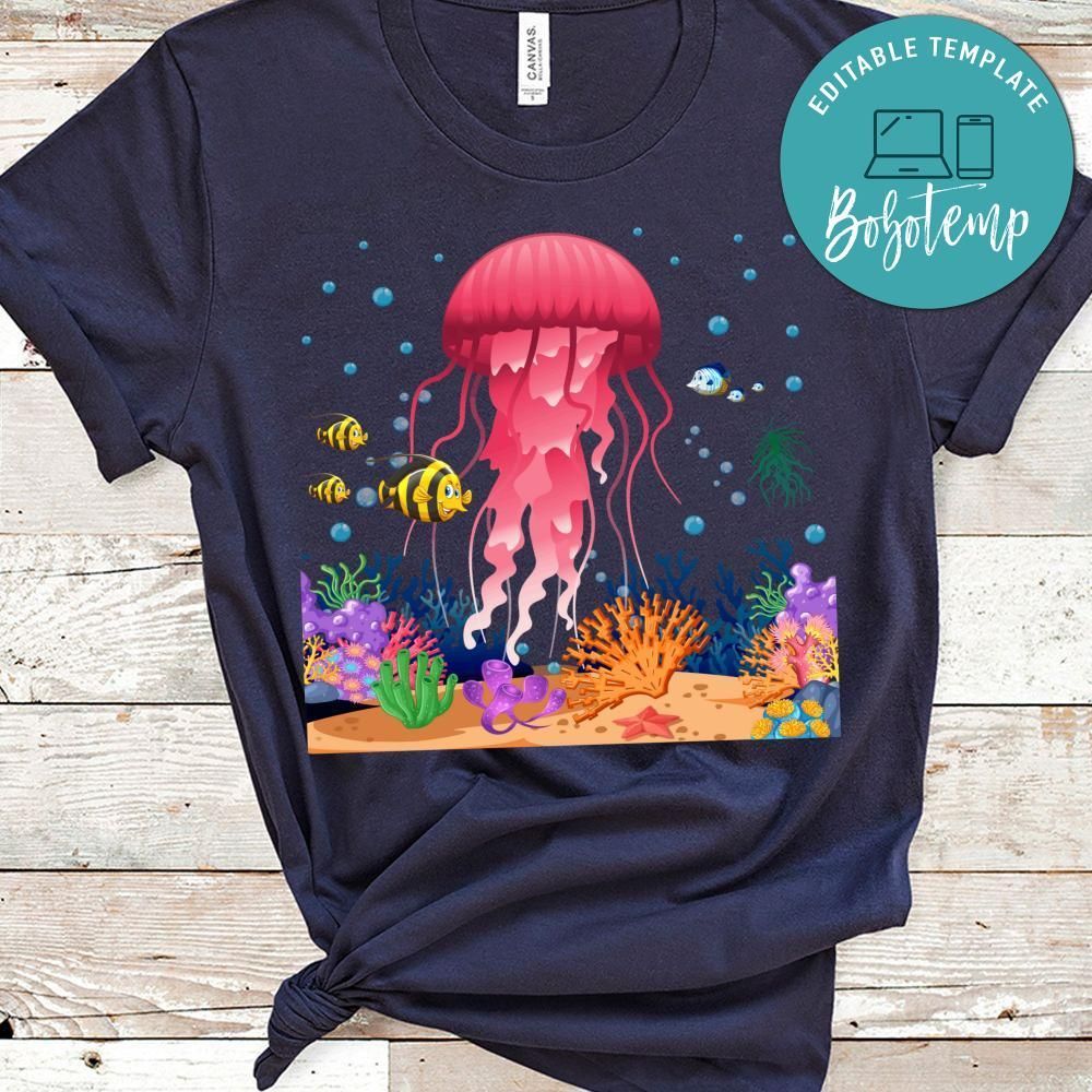 Jelly Fish And Fish Shirt