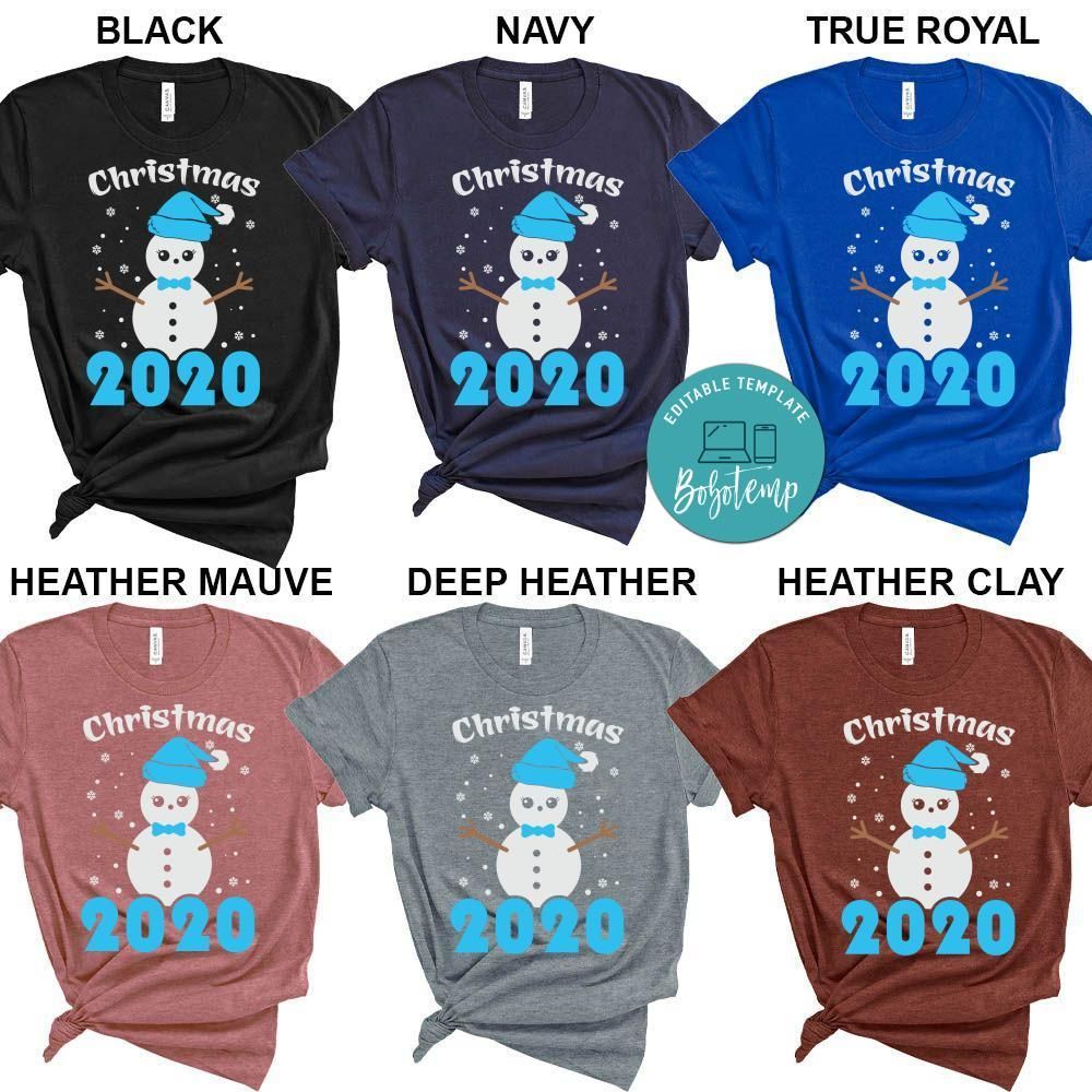 Merry Christmas 2020 Snowman Pajama Shirt