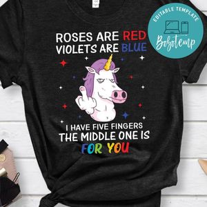 Roses Are Red Ciolets Are Blue  Unicorn Shirt