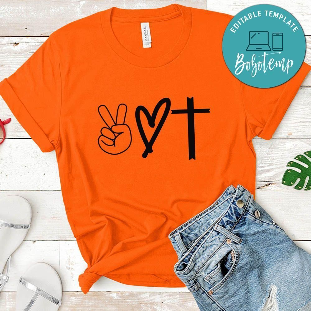 Peace Love Cross Shirt