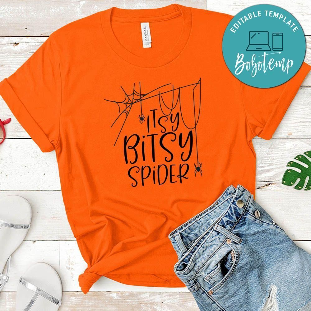 Itsy Bitsy Spider Halloween Shirt