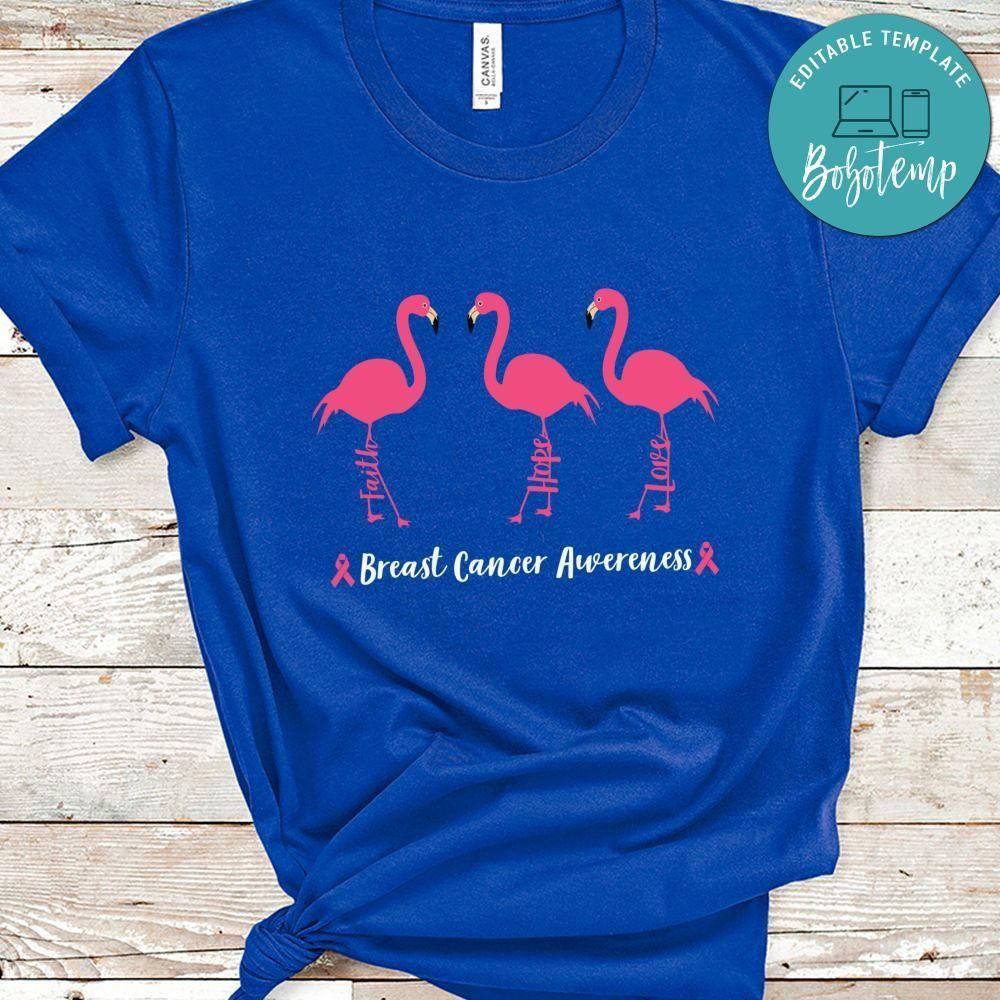 Breast Cancer Awareness Flamingo Hope Shirt