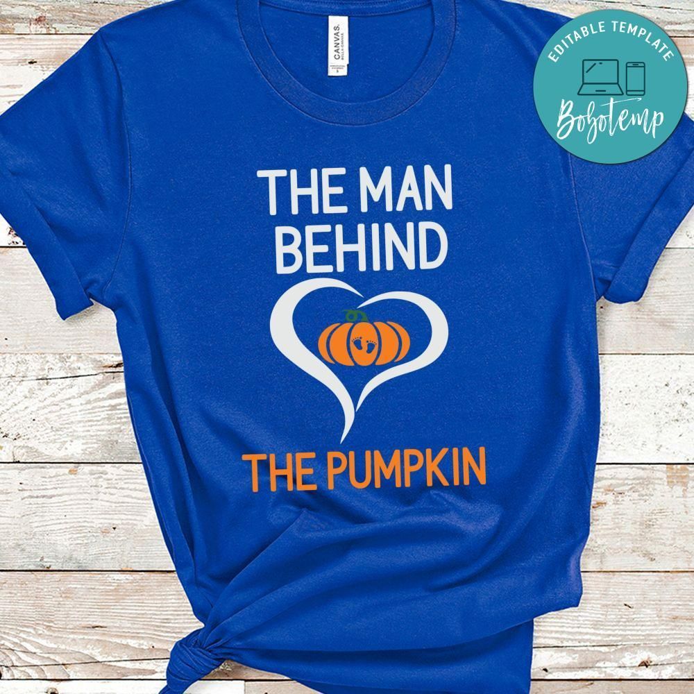 The Man Behind The Pumpkin Baby Foot Shirt