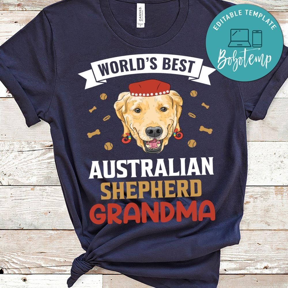 World's Best Australian Shepherd Grandma Shirt