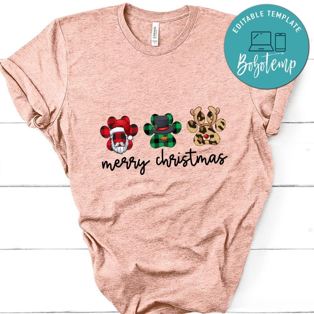 Dog Print Christmas Shirt