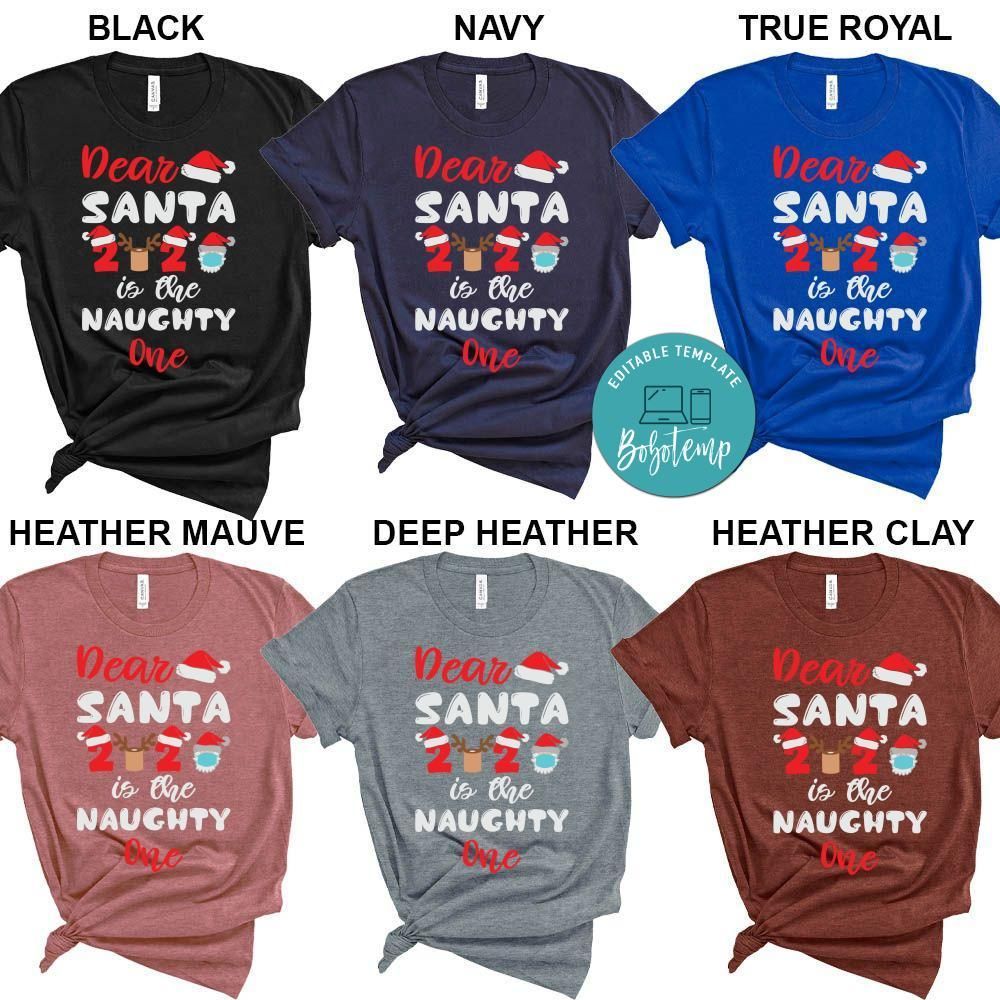Dear Santa 2020 is the Naughty One Funny Shirt