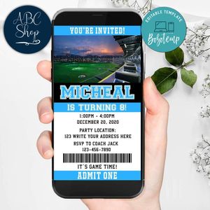Top Golf Mobile Invite Customizable Template Instant Download