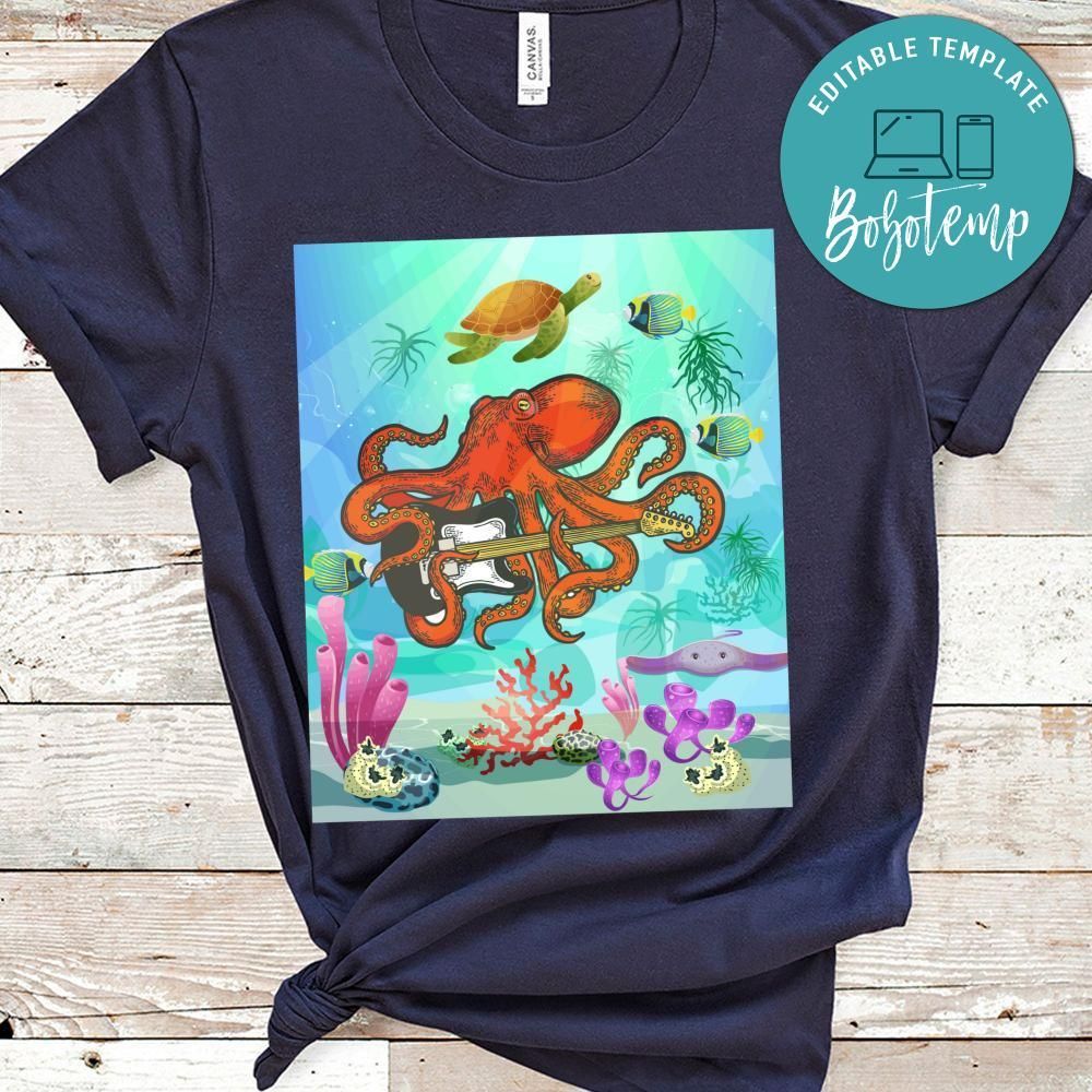 Octopus And Guitar Shirt