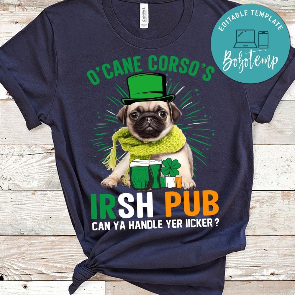 O'cane Corso's Irish Pub Shirt