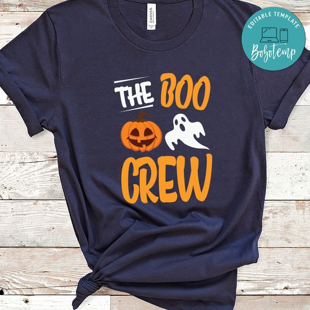 The Boo Crew Funny Halloween Ghost Shirt