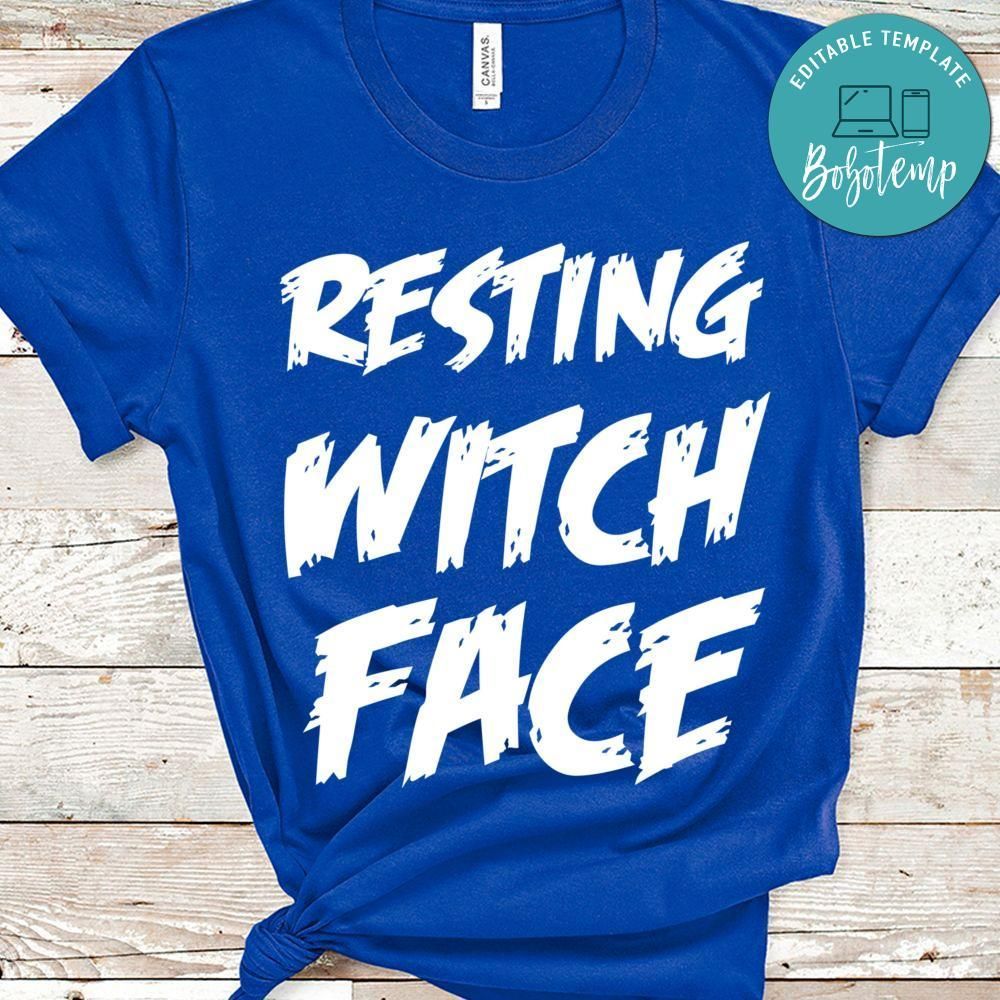 Resting Witch Face Halloween T-Shirt