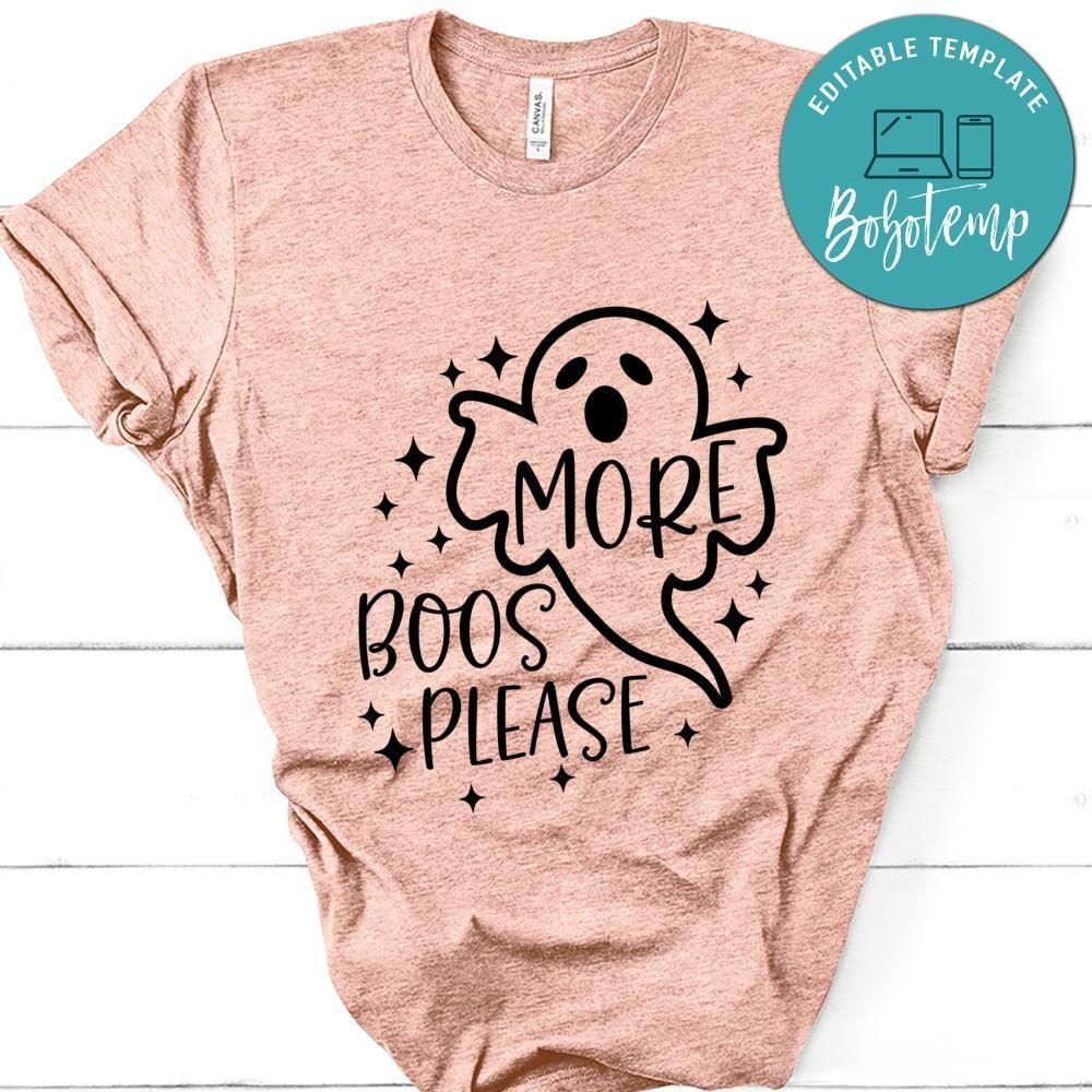 More Boos Please Halloween T-Shirt
