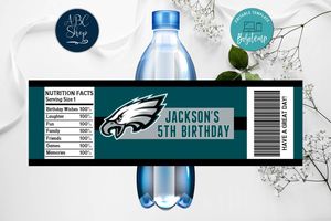 Printable Philadelphia Eagles Water Bottle Labels Instant Download