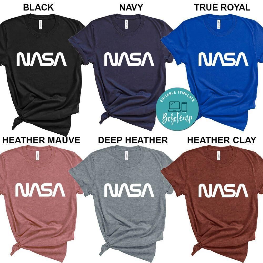 NASA Vintage Graphic Retro Logo Shirt