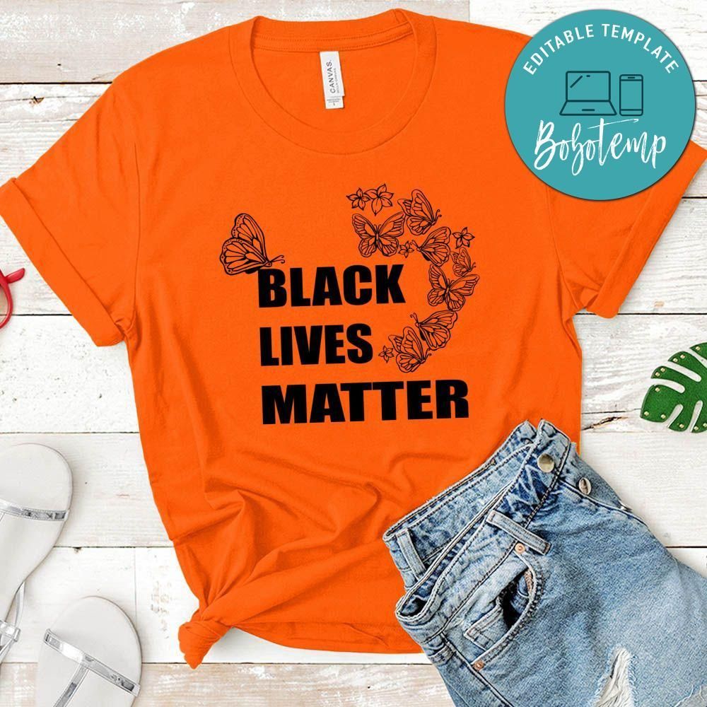 Black Lives Matter With Butterfly Shirt