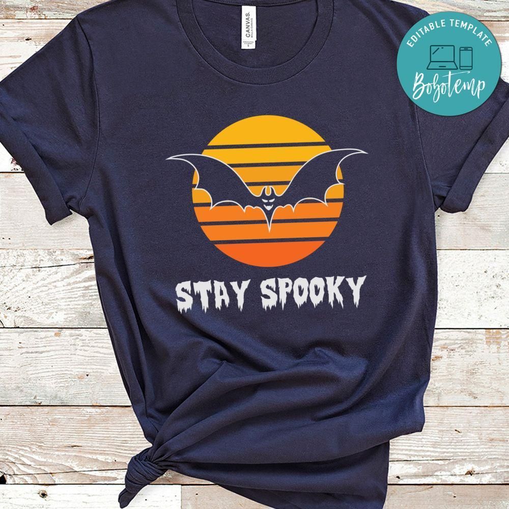Stay Spooky Halloween Bat Flying Shirt