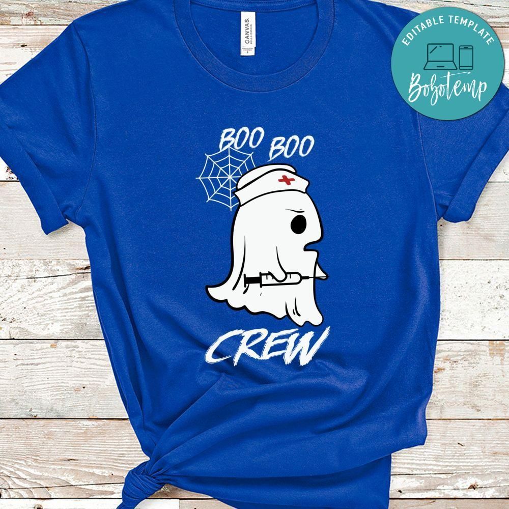 Boo Crew Nurse Ghost Funny Halloween 2020 Shirt