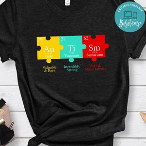 Autism Awareness Chemical Element Shirt