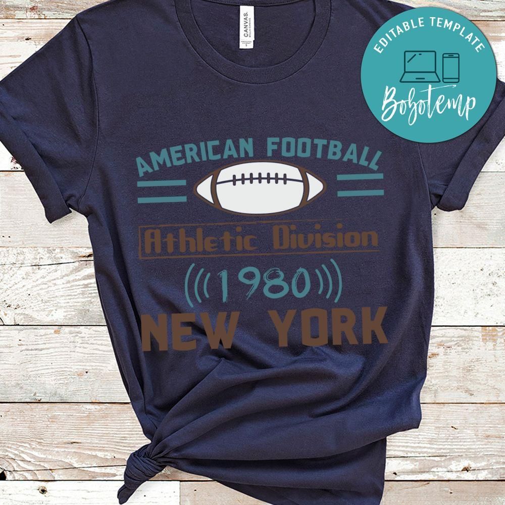 American Football Athletic Division 1980 New York Shirts
