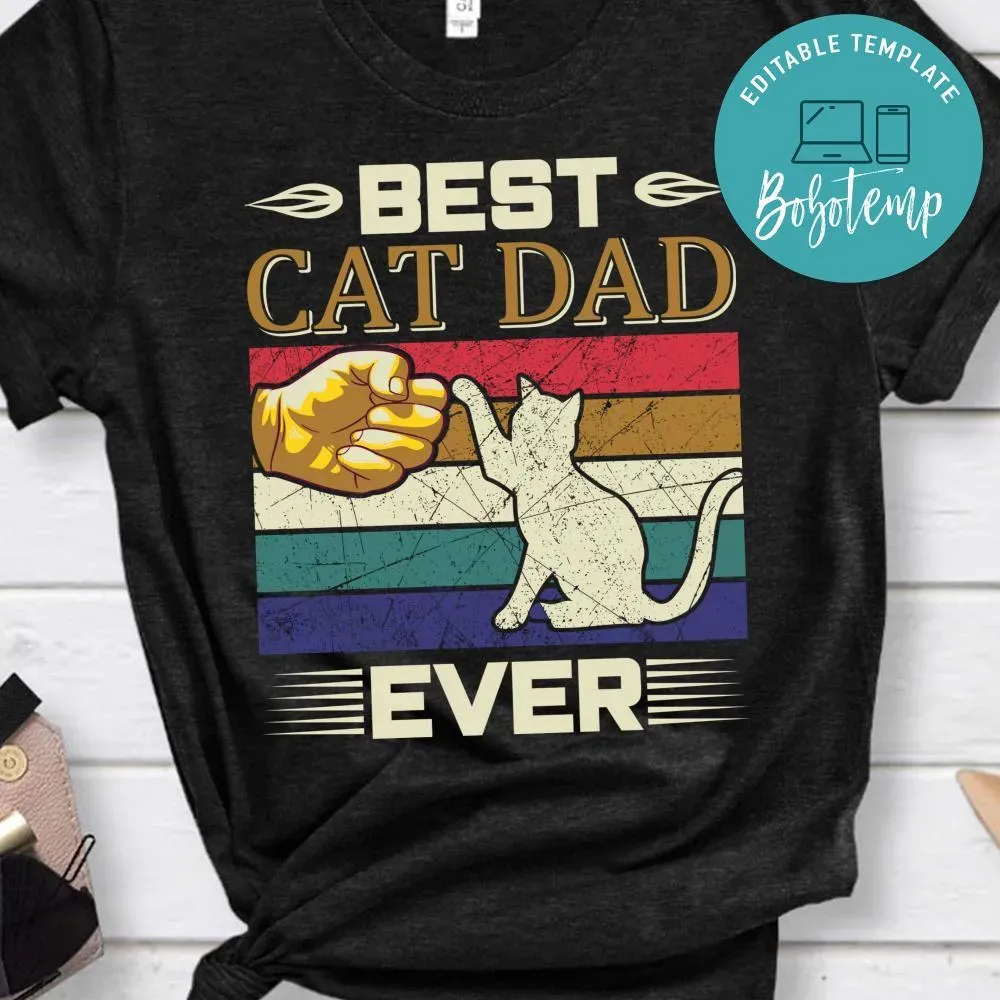 Best Cat Dad Ever Shirt Bobotemp