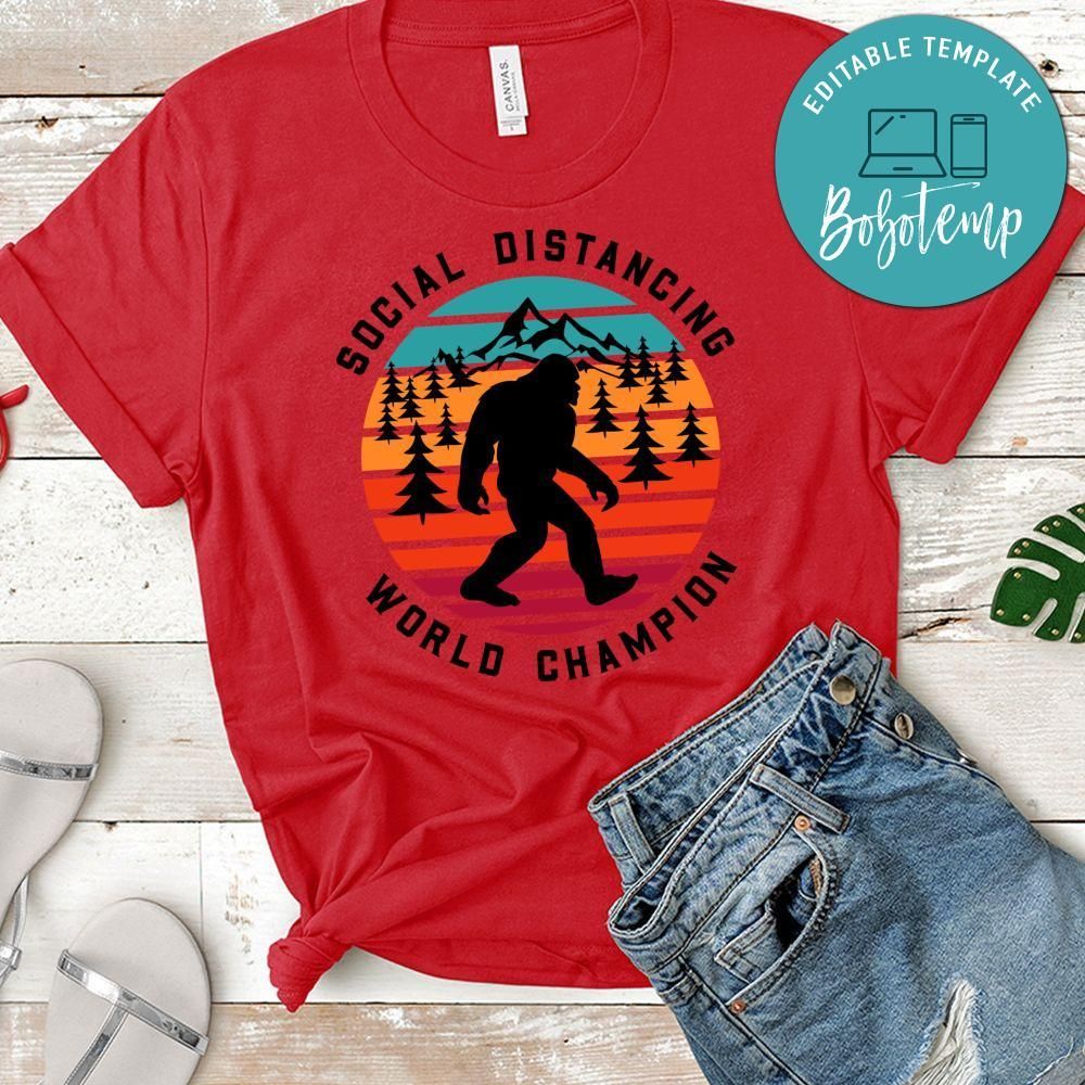 Social Distancing World Champion Shirt