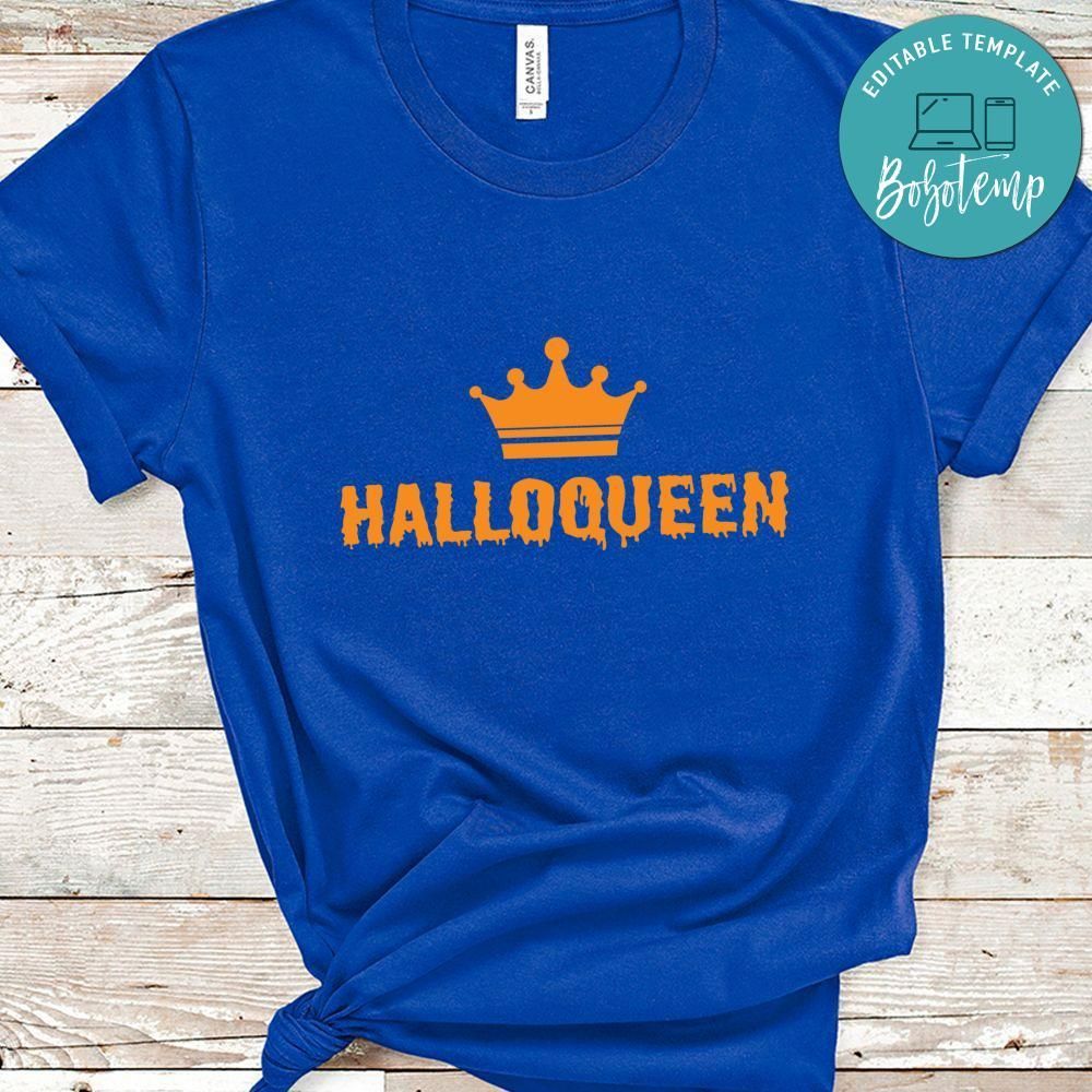 Halloween Queen With Crown Shirt