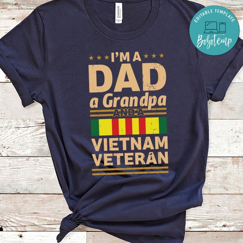 Dad Grandpa Vietnam Veteran Shirt