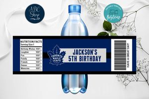 Printable Toronto Maple Leafs Water Bottle Labels Instant Download