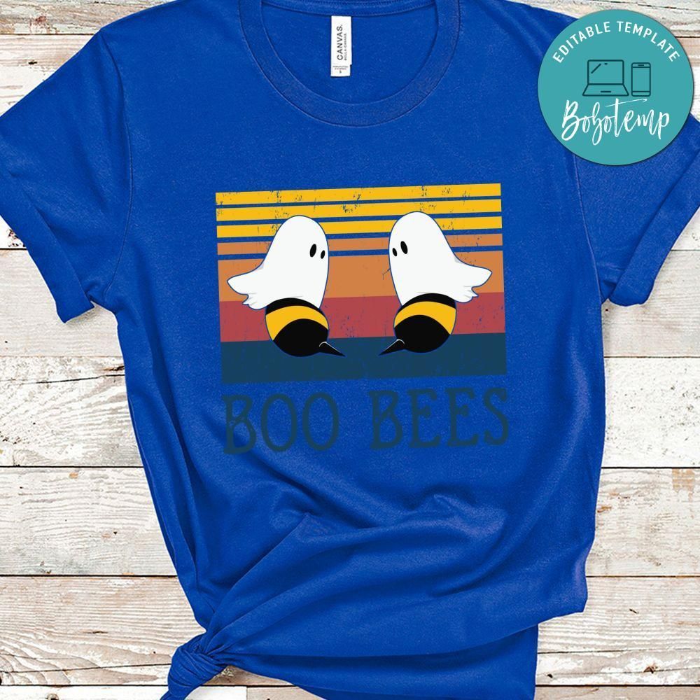 Boo Bees Women Boobs Retro Halloween Shirt