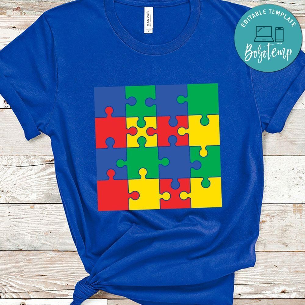 Autism Colorful Puzzle Shirt
