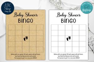Printable Baby Shower Bingo Baby Shower Game Instant Download