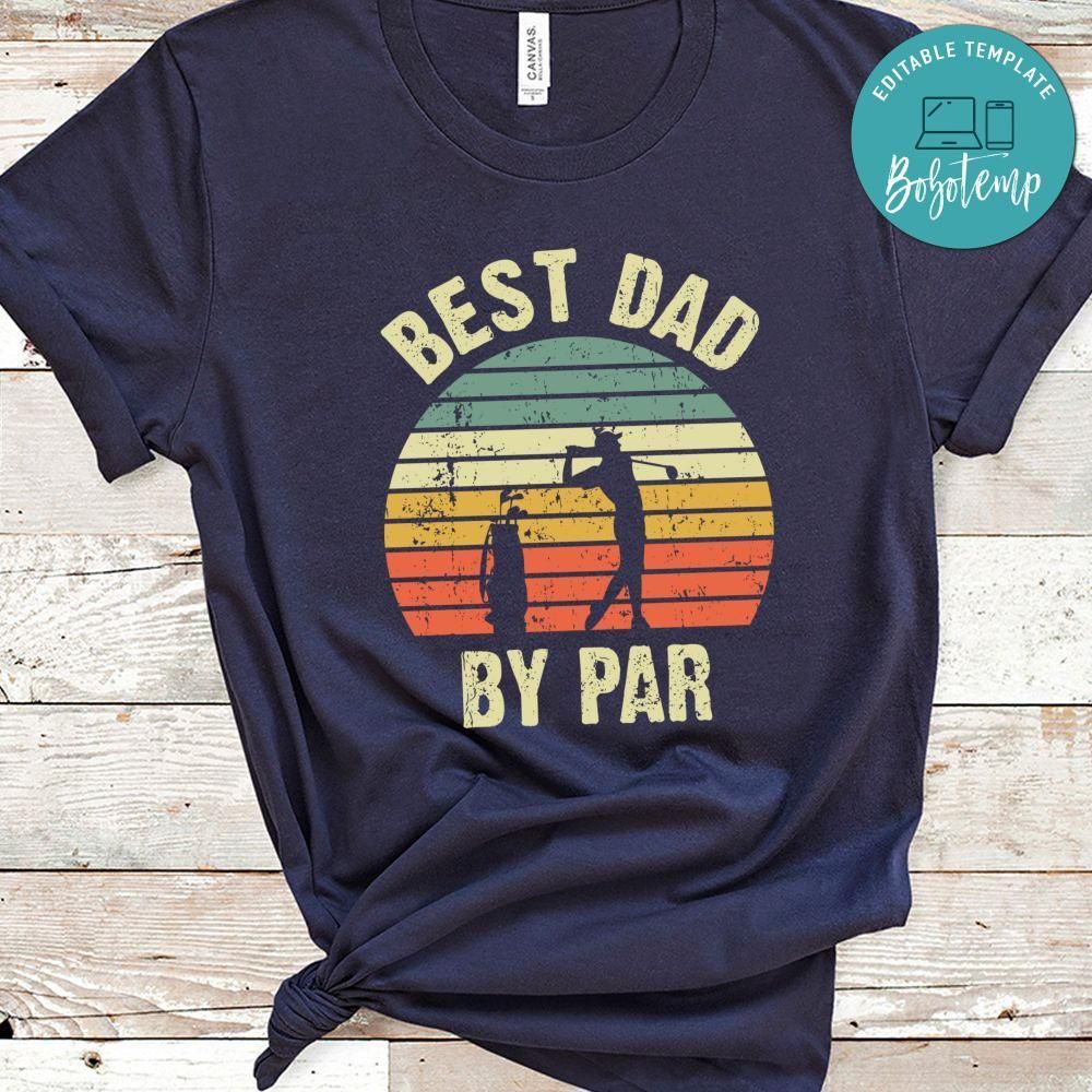 Best Dad By Par Father's Day Golfing Shirt