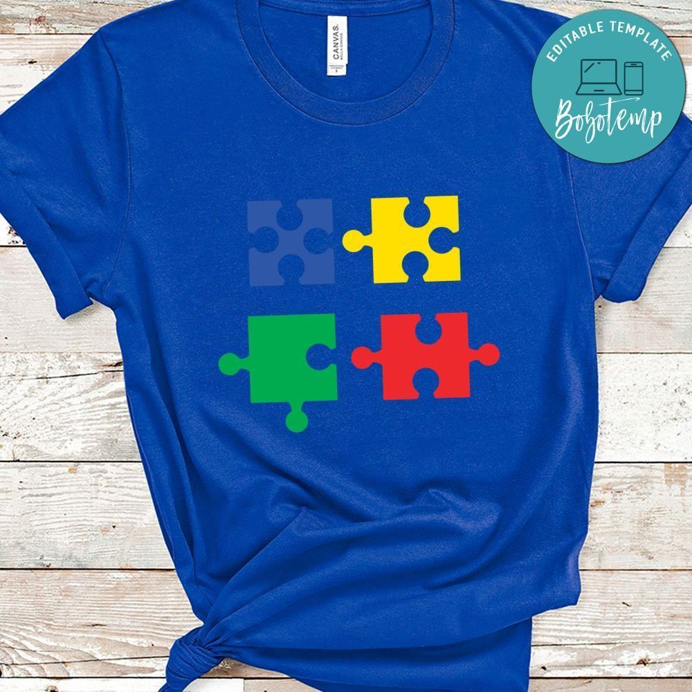Autism Puzzle Colorful Shirt