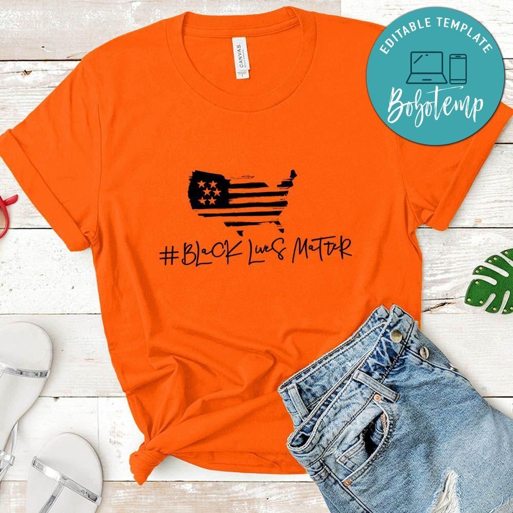 Black Lives Matter American Flag Shirt